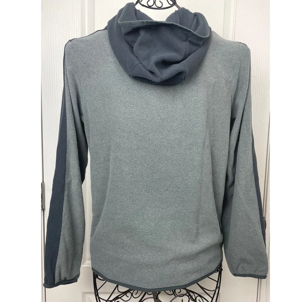 The North Face Kids XL 18/20 Grey Full Zip Fleece Hoodie Jacket Youth Boys Hood